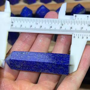 Pointe de cristal de <span class=keywords><strong>lapis</strong></span>-<span class=keywords><strong>lazuli</strong></span> naturel, prisme hexagonal, obélisque, tour pour la guérison Reiki, baguette en pierre bleue de haute qualité, décoration intérieure - Product Image 5