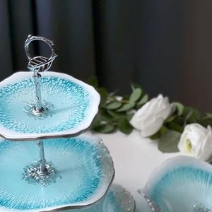 ถาดรองชาผลไม้ทำด้วยมือ3ชั้นรูปทรงกลมทำด้วยมือมีสไตล์ขนาดกำหนดเองได้ - Product Image 4