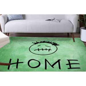 Alfombra Verde de Anime: Decoración Moderna Lavable para Piso, Alfombra Impresa, Alfombra Delgada No Tejida - Product Image 4