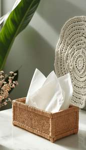 กล่องทิชชูหวายทำจากช่างฝีมือที่มีฝีมือและคุณภาพที่ยาวนานสำหรับใช้ในชีวิตประจำวัน - Product Image 5