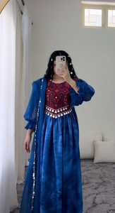 Vestidos Afganos Kuchi al Mejor Precio, MOQ Bajo, Vestido Tradicional Afgano Multicolor para Fiestas Kuchi. - Product Image 2