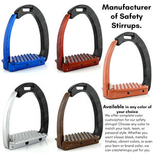 Étriers de sécurité professionnels à poignée confortable étriers d'équitation étriers équestres de sécurité à dégagement rapide en aluminium pour le dressage - Product Image 6