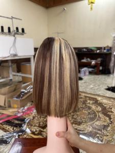 Holesale-peluca Bob de encaje color piano HD, pelo crudo vietnamita, venta al por mayor - Product Image 3