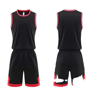 Uniformes de basketball sur mesure de haute qualité, grande taille, respirants, en polyester, séchage rapide, anti-bactériens, kits d'équipe, fourniture OEM - Product Image 1