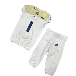 Maillot et pantalon de football américain pour jeunes, coupe automatisée, nom et logo d'équipe personnalisés, impression par sublimation, uniforme de football américain - Product Image 1