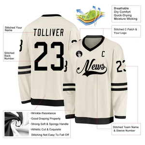Jersey de Hockey sobre Hielo Personalizado al por Mayor 2026, Sublimado, Impreso, Transpirable, de Malla Ecológica, Elástico en Cuatro Direcciones, 100% - Product Image 2