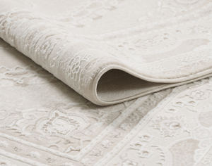 Tapis turc de luxe fait à la machine Crown Elvin Cream Cream, tapis de salon haut de gamme du fabricant de Gaziantep - Product Image 2