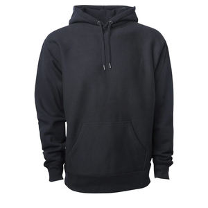 Pull à capuche d'hiver décontracté 100% coton pour hommes, poids lourd, design ajusté, imprimé sur mesure, col à capuche uni à motif solide - Product Image 5