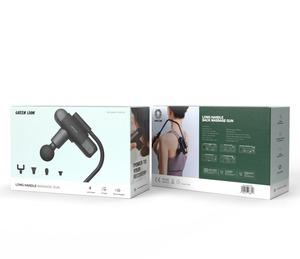 GREEN LION Pistolet de massage à long manche Outil très efficace pour le corps pour les massages du dos - Product Image 2