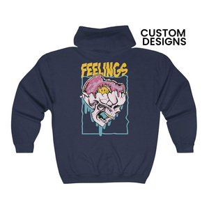 Wholesale Heavyweight Cotton Baggy Hoodie Unisex Custom Print and Embroidery for Fashion and Casual Wear in Winter and Summer - Product Image 2