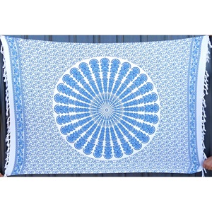 Hawaiian Sarong Mandala Print 100% Rayón Venta al por mayor personalizado Bali Fabricante Ropa de playa Cubrir hasta el 2017 - Product Image 1