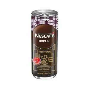 Nescafe Cans Kopi O Black coffee with sugar Ready to Drink RTD Instant Coffee 240ml x 24 tins