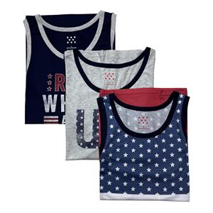 Men's High Quality Sleeveless Cotton Vest Customised Printed Ribbed Design Polyester Blend Distressed Tank Top Outdoor Regular - Product Image 1