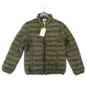 Oem mans ultraleichte Ski Body Puffer wasserdichte Enten gans Daunen jacke aus recyceltem Polyester mit individuellem Logo