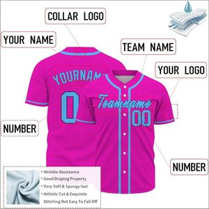 ชุดเครื่องแบบเบสบอลของผู้ชายชุดออกกำลังกายระบายอากาศได้ดีพร้อมโลโก้ OEM และการออกแบบระเหิด - Product Image 4