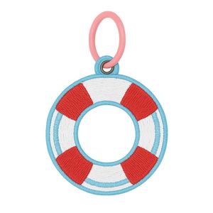 Porte-clés brodé OEM Porte-clés brodé de dessin animé mignon - Product Image 3