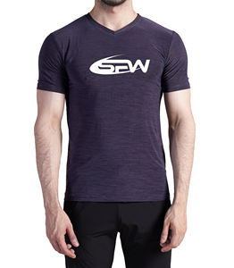 เสื้อยืดออกกำลังกายระบายอากาศสำหรับผู้ชายแผงด้านหลังระบายอากาศได้ดีผ้าซับเหงื่อออกแบบมาสำหรับการระบายอากาศที่เข้มข้น - Product Image 1