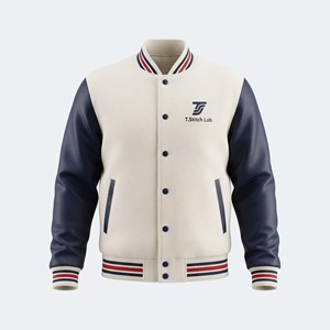 Chaqueta Varsity Unisex de Lona de Alta Calidad, Nueva Llegada, Ligera, de Secado Rápido, Mangas Completas, Estilo Formal, Ropa Exterior Diaria, Corte Regular - Product Image 2
