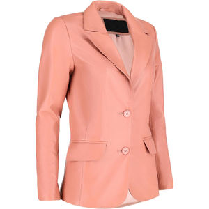 TESSUTO-Chaqueta de Cuero de Vaca Genuino para Mujer, Acolchada, Ecológica, Impermeable, Estilo Vintage - Product Image 4