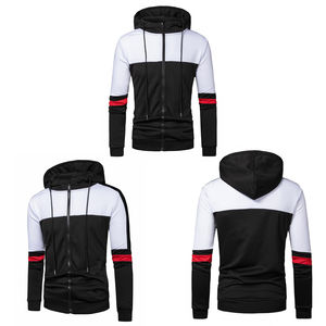 Best Zipper <b>Men's</b> <b>Hoodies</b> Spandex/Cotton Blend 350 GSM Woven Breathable Quick Dry Windproof Zipper Style Pocket Customized Size - Product Image 3