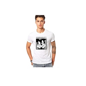 เสื้อยืดแฟชั่นสำหรับผู้ชาย,เสื้อยืดพิมพ์ลายเปล่าใส่โลโก้ได้ตามต้องการ - Product Image 1