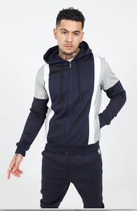 Logotipo personalizado Nuevo producto innovador Diseño a rayas laterales trajes para correr logotipo personalizado deportes chándal para hombre - Product Image 3