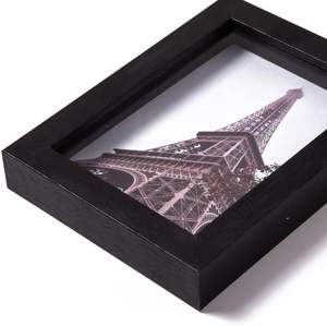 5x7 Shadow <b>Box</b> <b>Frame</b> 4-Pack Wood 3D <b>Picture</b> <b>Frame</b> with Glass Cover Display Case for Wall-Hanging or Free-Standing <b>Picture</b> - Product Image 2