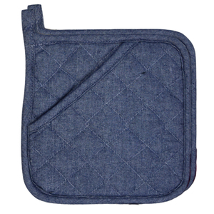 Porta ollas de algodón chambray a precio de mayoreo, listo para enviar, diseñado para manejar utensilios de cocina a altas temperaturas de forma segura y cómoda - Product Image 1