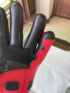 Guantes de motorista de cuero genuino Prefect Road Racer Guantes deportivos de motocicleta para carreras - Product Image 3