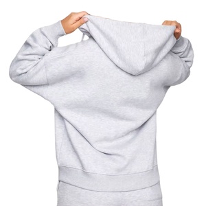 ชุดวอร์มสองชิ้นแบบมีฮู้ดและกางเกงจ็อกเกอร์สีพื้นสำหรับผู้หญิงทำตามสั่งผลิตได้จากโรงงาน2026 - Product Image 2