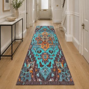 <b>RUGS</b> DEPOT LXDP-0830 Wholesale Charcoal Grey Modern Vintage Digital Printed Machine Washable Chenille Area <b>Rug</b> <b>Non</b> <b>Slip</b> - Product Image 5