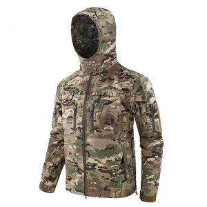 Veste de sport décontractée pour l'extérieur, tissu camouflage vert, vêtement de randonnée, veste de chasse pour hommes - Product Image 2