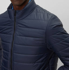 Veste matelassée longue et épaisse sur mesure pour homme, veste oversize, vert mer 2025, veste gonflée brillante pour homme - Product Image 3