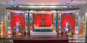 Decoración de Escenario de Boda Estilo Gran Marcaje Occidental, Tema Árabe Mágico, Decoración de Escenario de Boda con Temática Marroquí - Product Image 5