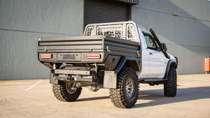 2026 Aluminio Camión Camper Bandeja Caja de herramientas Cuerpo de dosel montado en chasis con cajas para perros - Product Image 3