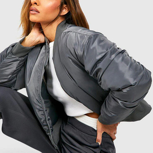 <b>Lightweight</b> And Breathable Casual Wear Winter <b>Women</b> Bomber <b>Jacket</b> High Quality Customized Logo Printed <b>Women</b> Bomber <b>Jacket</b> - Product Image 5