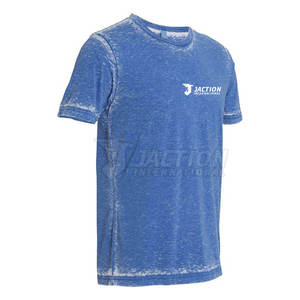 Camisetas de lavado ácido de calidad premium Slim Fit 100% algodón transpirable Loose Fit impreso camiseta al por mayor para hombres - Product Image 1