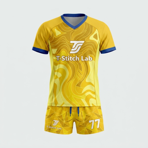 Uniforme de Voleibol de Manga Corta para Hombre, Más Vendido, con Nombre de Equipo Personalizado, Cuello en V, Cintura Elástica, Transpirable, Último Modelo, para Toda Temporada, 100% Transpirable - Product Image 1