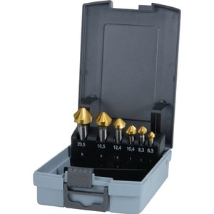 Ruko ชุดเคาเตอร์ซิงค์6ชิ้น, ไขควงพลาสติกดีบุก335ซี90 6.3-20.5มม. hss - Product Image 1