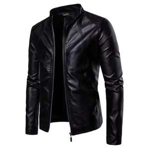 Chaqueta de Cuero Premium OEM 2026, Diseño Personalizado, Chaqueta de Motociclista para Hombre, Chaqueta de Cuero Original Negra para Hombre - Product Image 1