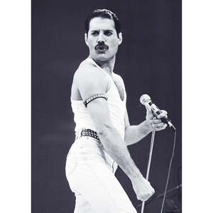 Modern Queen <b>Poster</b> of Freddie Mercury Wall Decor Paper Art Print - Product Image 1