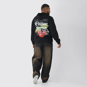 Haute Qualité 100% Coton Polaire À L'intérieur Oem Imprimé Logo Plus La Taille Hommes Private Label Hoodies Heavyweight Plain Oversize Hoodie - Product Image 6