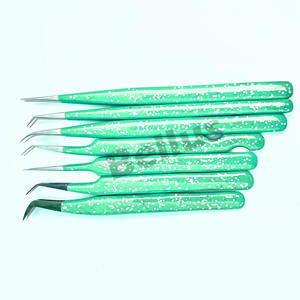 Pinzas de pestañas multiusos de ultra precisión, logotipo personalizado, acero inoxidable, punta fina, herramienta de belleza no corrosiva ecológica - Product Image 6