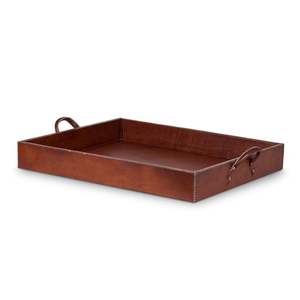 Multi-Use Genuine Leather Valet Tray Storage Organizer <b>Bedside</b> Nightstand Catchall <b>Caddy</b> Dice Holder Case Jewelry Bathroom - Product Image 1