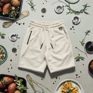 Shorts Bermuda en Coton Uni pour Homme, Taille Élastique, Décontracté, avec Cordon de Serrage, Poches, Respirant, Taille Moyenne, Imperméable et Coupe-Vent - Product Image 2