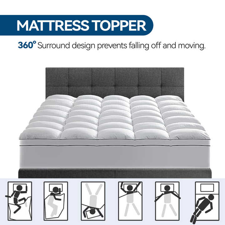Customized Wholesale Queen Size Microfiber Mattress Cover Quilted Fitted With Deep Pocket Patch Style Mattress protacter
