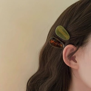 กิ๊บติดผมรูปปากเป็ดน่ารักสำหรับผู้หญิง, กิ๊บติดผมอะซิเตทรูปปากจระเข้สำหรับเด็กผู้หญิง, กิ๊บติดผมรูปทรงเรขาคณิตแบบเรียบง่าย - Product Image 5