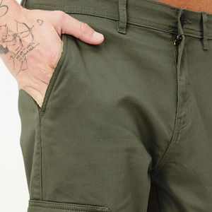 Pantalones Cargo de Lona Resistentes para Hombre, Cintura Alta, Corte Moderno Informal, Ropa para Exteriores - Product Image 6