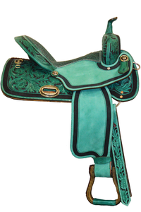 Selle occidentale de course de chevaux de style anglais de qualité supérieure Design en cuir léger et confortable pour les cavaliers professionnels - Product Image 6