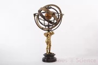 HMA Artisanat Art Déco Globe Armillaire en Laiton Magnétique Léger Fonction Suspendue Couleur Personnalisable Multifonctionnel Classique